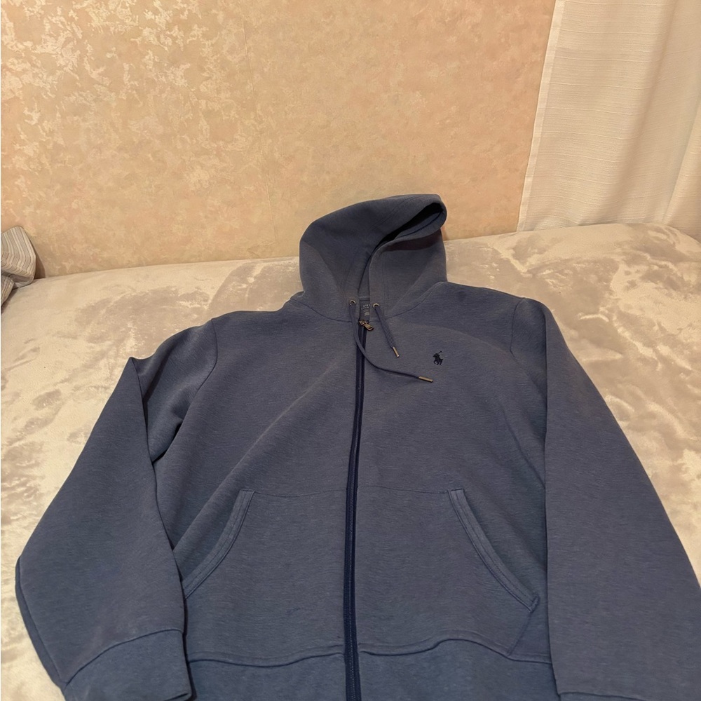 Polo by Ralph Lauren Men's Zip-Up Blue Sweater